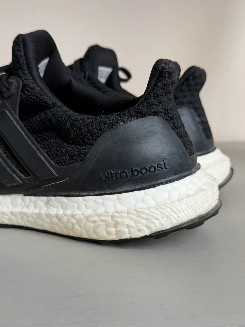 Adidas Women’s UltraBoost Running Shoes - Black / White Midsole